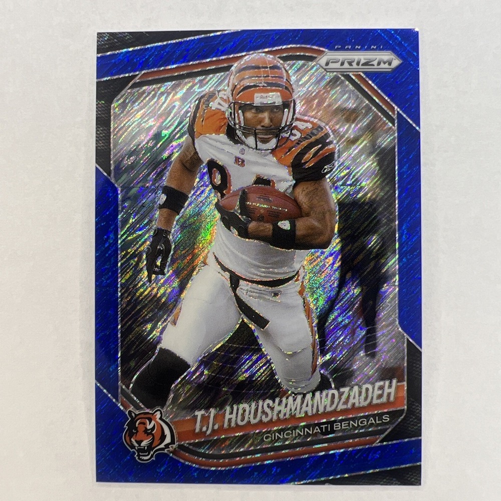 TJ Houshmandzadeh 2025 Panini Prizm Blue Shimmer Prizm / 35 Bengals #247